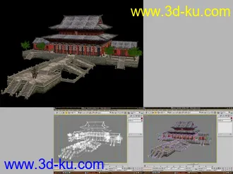 3D打印模型中国古代建筑房子之③的图片