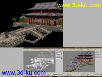 3D打印模型中国古代建筑房子之③的图片