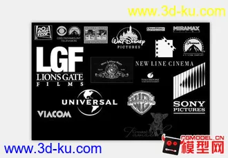 3D打印模型电影公司LOGO的图片