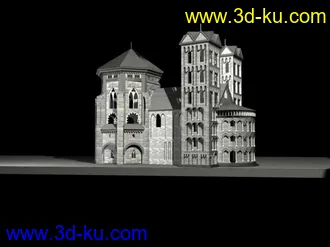 几个城堡3d实景模型的图片