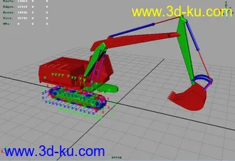 3D打印模型一个挖土机履带的设定(练习)的图片