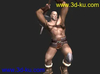 3D打印模型带贴图＋骨骼＋动作的战士（申请求精）的图片