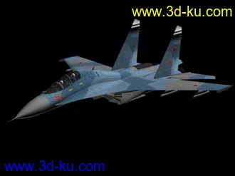 3D打印模型su30,max格式，自带贴图的图片