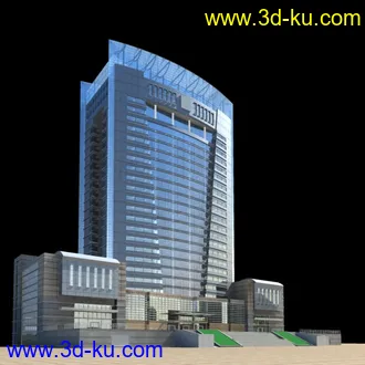 3D打印模型原创_市政府办公楼_MAX5_贴图齐全的图片