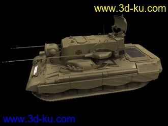3D打印模型德国“猎豹”35mm自行高射炮；3dxmax格式，带贴图的图片