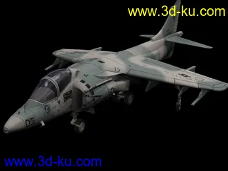 3D打印模型美国海军AV-8B“鹞”式垂直起降战斗机，3DSMAX格式，带贴图的图片