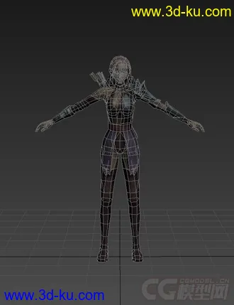 3D打印模型制作狂系列（女战士3）的图片