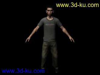 3D打印模型大叔 带材质绑定的图片