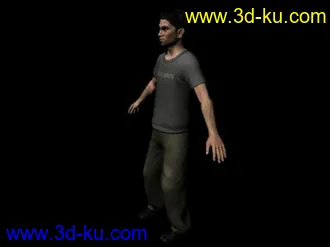 3D打印模型大叔 带材质绑定的图片