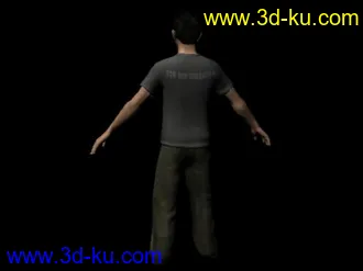 3D打印模型大叔 带材质绑定的图片