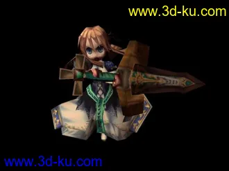 3D打印模型游戏少女的图片