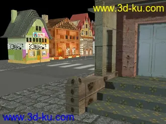 3D打印模型街道(maya)的图片