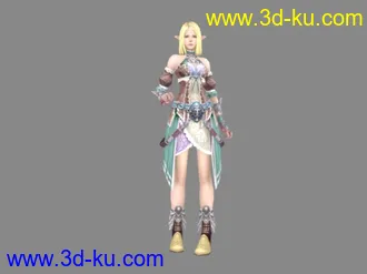 3D打印模型【卡尔共享30】《R2雄霸》系列1女精灵新手装[次世代网游][韩国nhn]的图片