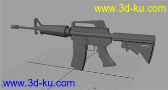 3D打印模型第一次做M4A1的图片