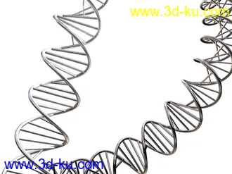 3D打印模型好久没来了，前几天加班做了个DNA链做辅助装饰的图片
