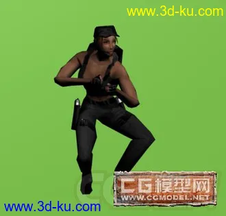 3D打印模型CS女土匪的图片