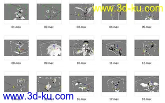 再来一组花的模型的图片