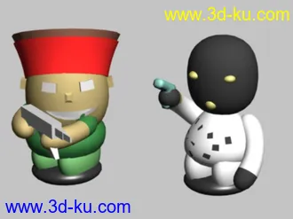 3D打印模型随手涂鸦的CS的图片