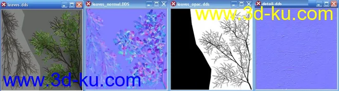 [精品]灌木_3级LOD模型_diffus+specular+normal+detail纹理的图片1