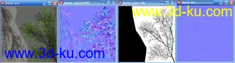 [精品]灌木_3级LOD模型_diffus+specular+normal+detail纹理的图片