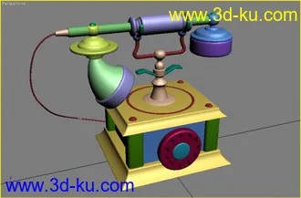 3D打印模型看教程自制个古董电话的图片