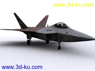 3D打印模型F-22精模 带贴图的图片
