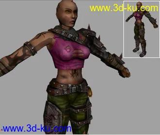 虚幻2004 模型一把。（maya版）的图片