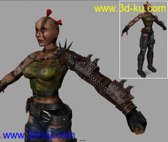 虚幻2004 模型一把。（maya版）的图片