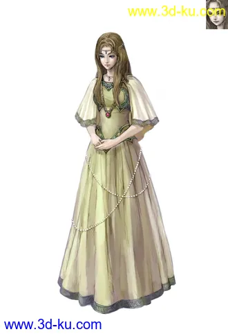 3D打印模型制作狂系列（黄裙少女）的图片