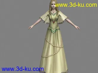 3D打印模型制作狂系列（黄裙少女）的图片