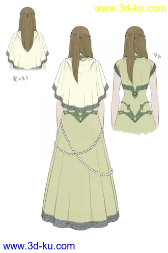 3D打印模型制作狂系列（黄裙少女）的图片