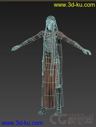 3D打印模型制作狂系列（红裙少女）的图片