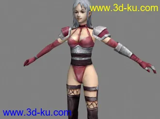 3D打印模型制作狂系列（粉装女战士）的图片