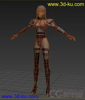 3D打印模型制作狂系列（粉装女战士）的图片