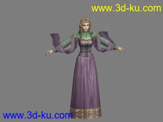 3D打印模型制作狂系列（紫装女）的图片