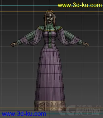 3D打印模型制作狂系列（紫装女）的图片