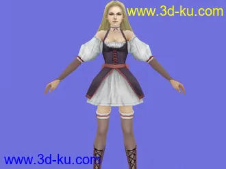 制作狂系列（酒吧女）希望大家也无私的把模型拿出来交流的图片