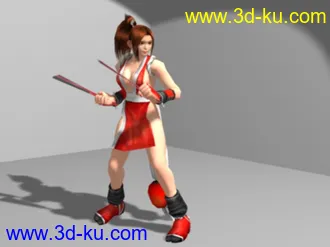 3D打印模型不知火舞+骨骼+动作的图片