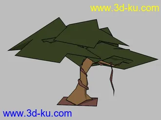 3D打印模型低模的树的图片
