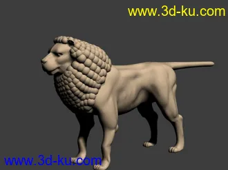 3D打印模型一个狮子，不知道发过没有的图片