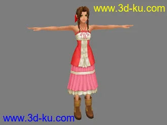 3D打印模型王国之心エアリス │ Aerith │ 艾瑞丝的图片