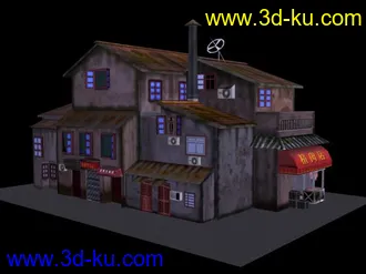 3D打印模型好久不做场景了今个我也做个发上来！大家多评评！的图片