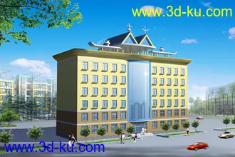 3D打印模型办公楼的图片