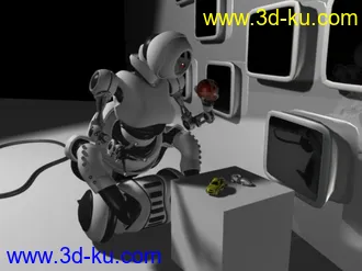 3D打印模型机器人_原创_maya_希望多给点分的图片
