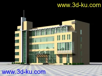 3D打印模型办公楼的图片