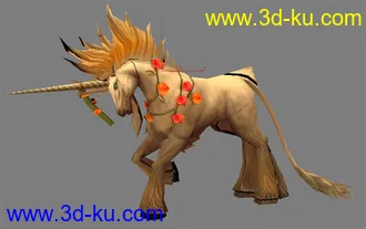 3D打印模型独角兽的图片