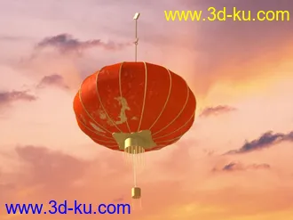 3D打印模型灯笼和鼓（ＭＡＸ８文件，有材质）的图片