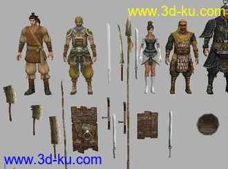《苍天》多个角色和武器模型ＭＡＸ８的图片