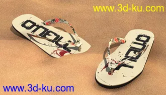 3D打印模型一双拖鞋的图片