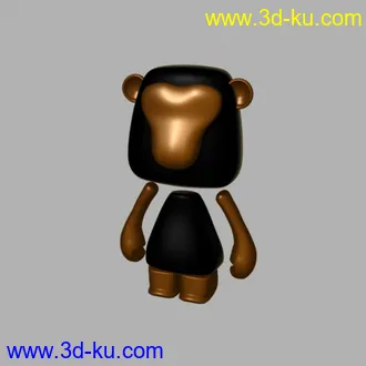 3D打印模型精品卡通手办一个（可爱）有材质~~~的图片